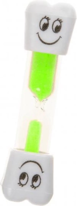 LG-Imports Zandloper Smiley Groen Drie Minuten 9,5 Cm 3 LG-Imports Zandloper Smiley Groen Drie Minuten 9,5 Cm