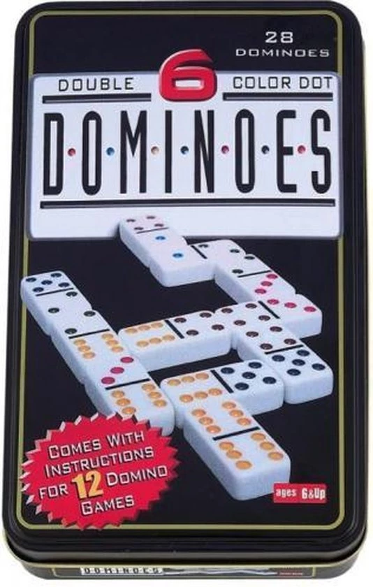 Longfield Games Domino Dubbel 6 - Blik 3 Longfield Games Domino Dubbel 6 - Blik