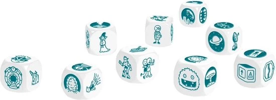 Merkloos Spellenbundel - Dobbelspel - 3 Stuks - Rory's Story Cubes Voyages, Astro & Emergency 13 Merkloos Spellenbundel - Dobbelspel - 3 Stuks - Rory's Story Cubes Voyages, Astro & Emergency - Afbeelding 11