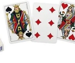 Dal Negro Kaartspel Baccara Lusso 5,8 Cm Karton Blauw/wit 54 Stuks