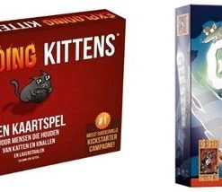 999 Games Spellenbundel - Kaartspel - 2 Stuks - Exploding Kittens & Vlotte Geesten
