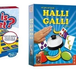 Hasbro Spellenbundel - 3 Stuks - Wie Is Het & Halli Galli & Skip-Bo