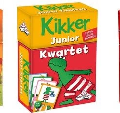 Merkloos Spellenbundel - Kwartet - 3 Stuks - Wildlife Kwartet & Kikker Junior Kwartet & Menselijk Lichaam Kwartet