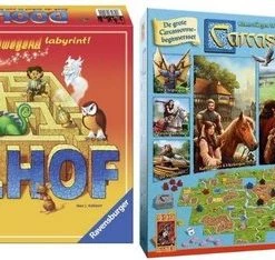 Merkloos Spellenbundel - 2 Stuks - Ravensburger Doolhof & Carcassonne Big Box 3