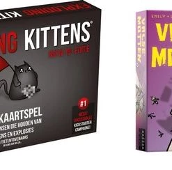 Merkloos Spellenbundel - Kaartspel - 2 Stuks - Exploding Kittens NSFW (18+) & Valse Motten