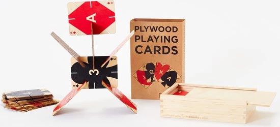 Areaware - Houten Kaartspel 3 Areaware - Houten Kaartspel