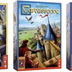 999 Games Spellenbundel - 3 Stuks - Carcassonne & De Draak, De Fee En De Jonkvrouw & Kathedralen En Herbergen