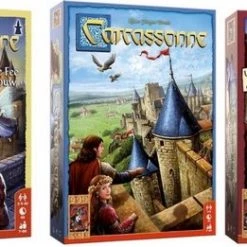 999 Games Spellenbundel - 3 Stuks - Carcassonne & De Draak, De Fee En De Jonkvrouw & Kooplieden En Bouwmeesters