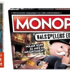 Merkloos Spellenbundel - 2 Stuks - Machiavelli & Monopoly Valsspelerseditie
