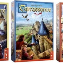999 Games Spellenbundel - 3 Stuks - Carcassonne & Uitbreidingen De Draak, De Fee En De Jonkvrouw & Het Circus