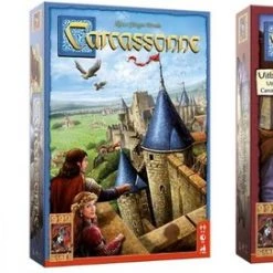 999 Games Spellenbundel - 3 Stuks - Carcassonne & Uitbreidingen De Toren & Kooplieden En Bouwmeesters