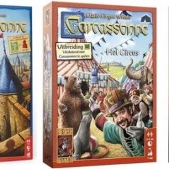 999 Games Spellenbundel - 3 Stuks - Carcassonne & Carcassonne: Het Circus & Carcassonne: De Toren