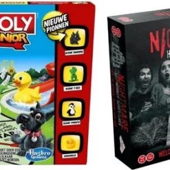 Merkloos Spellenbundel - 2 Stuks - Monopoly Junior & Nightmare Horror Adventures