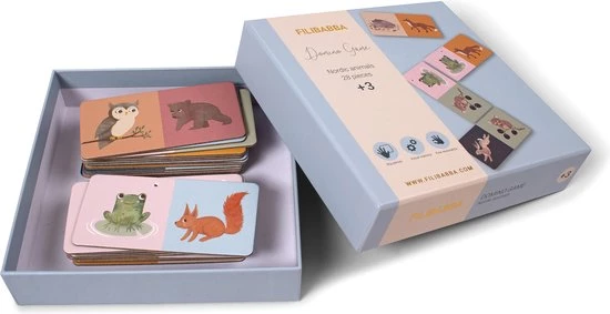 Filibabba - Domino Spel - Noorse Dieren - Nordic Animals - 1 5 Filibabba - Domino Spel - Noorse Dieren - Nordic Animals - 1 - Afbeelding 3