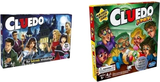 Merkloos Spellenbundel - 2 Stuks - Cluedo & Cluedo Junior 3 Merkloos Spellenbundel - 2 Stuks - Cluedo & Cluedo Junior