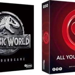 Merkloos Spellenbundel - 2 Stuks - Jurassic World The Boardgame & All You Need Is Love Bordspel