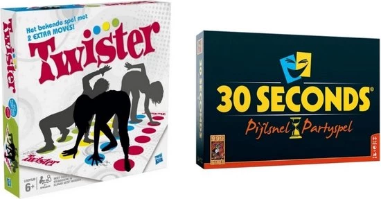 Hasbro Spellenbundel - 2 Stuks - Twister & 30Seconds 3 Hasbro Spellenbundel - 2 Stuks - Twister & 30Seconds