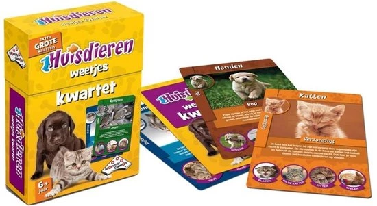 Merkloos Spellenbundel - Kwartet - 3 Stuks - Wildlife Kwartet & Junglelife Kwartet & Huisdieren Kwartet 11 Merkloos Spellenbundel - Kwartet - 3 Stuks - Wildlife Kwartet & Junglelife Kwartet & Huisdieren Kwartet - Afbeelding 9