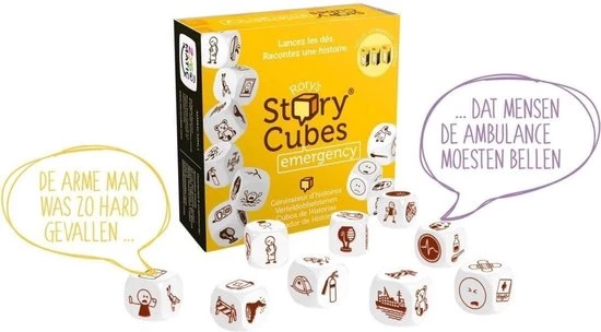 Merkloos Spellenbundel - Dobbelspel - 3 Stuks - Rory's Story Cubes Voyages, Astro & Emergency 12 Merkloos Spellenbundel - Dobbelspel - 3 Stuks - Rory's Story Cubes Voyages, Astro & Emergency - Afbeelding 10