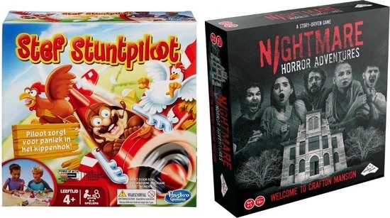 Merkloos Spellenbundel - 2 Stuks - Stef Stuntpiloot & Nightmare Horror Adventures 3 Merkloos Spellenbundel - 2 Stuks - Stef Stuntpiloot & Nightmare Horror Adventures