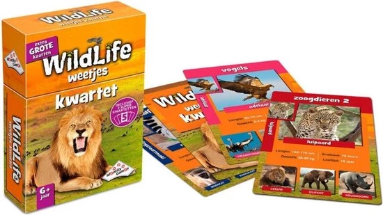 Merkloos Spellenbundel - Kwartet - 3 Stuks - Wildlife Kwartet & Kikker Junior Kwartet & Menselijk Lichaam Kwartet 5 Merkloos Spellenbundel - Kwartet - 3 Stuks - Wildlife Kwartet & Kikker Junior Kwartet & Menselijk Lichaam Kwartet - Afbeelding 3