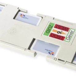 Merkloos NBB-Bridge-kaartspel-Bridgeboards-wit-set Van 12 Boards-met Stickervel