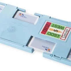 Merkloos NBB-Bridge-kaartspel-Bridgeboards-lichtblauw-set Van 12 Boards-met Stickervel