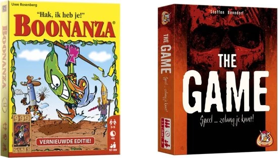 Merkloos Spellenbundel - Kaartspellen - 2 Stuks - Boonanza & The Game 3 Merkloos Spellenbundel - Kaartspellen - 2 Stuks - Boonanza & The Game