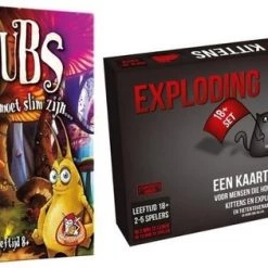 Merkloos Spellenset - 2 Stuks - Kaartspel - Gubs & Exploding Kittens NSFW