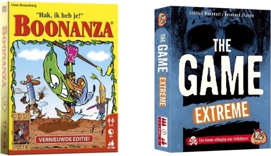 999 Games Spellenbundel - Kaartspellen - 2 Stuks - Boonanza & The Game Extreme 3 999 Games Spellenbundel - Kaartspellen - 2 Stuks - Boonanza & The Game Extreme