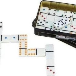 Merkloos Longfield Games Domino Dubbel 6 - Blik -spellen-voor-volwassenen Winkel 550x318
