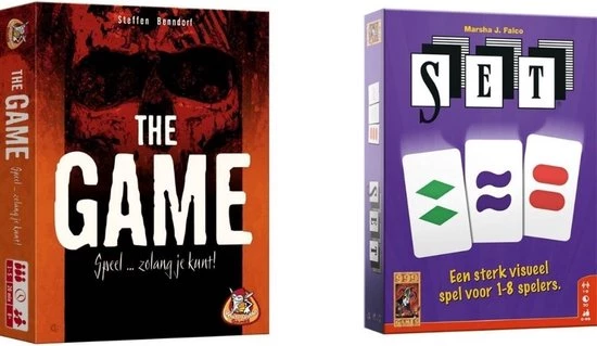 999 Games Spellenbundel - Kaartspel - 2 Stuks - The Game & SET! 3 999 Games Spellenbundel - Kaartspel - 2 Stuks - The Game & SET!