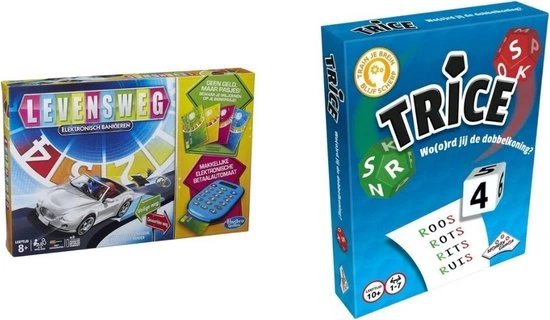 Merkloos Spellenbundel - 2 Stuks - Levensweg Elektronisch Bankierens & Trice 3 Merkloos Spellenbundel - 2 Stuks - Levensweg Elektronisch Bankierens & Trice