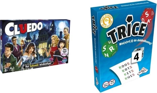 Merkloos Spellenbundel - 2 Stuks - Cluedos & Trice 3 Merkloos Spellenbundel - 2 Stuks - Cluedos & Trice