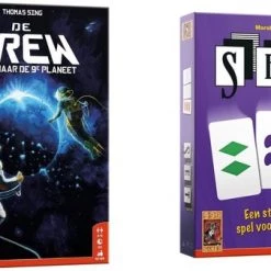 Merkloos Spellenbundel - Kaartspellen - 2 Stuks - De Crew & SET!