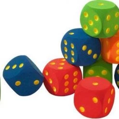 Volley Foam Dobbelsteen | 16x16x16 Cm | Schuimstof Dobbelsteen | Blauw