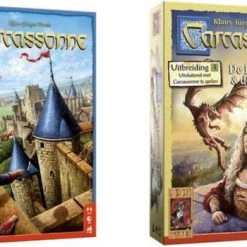 999 Games Spellenbundel - 2 Stuks - Carcassonne & Carcassonne De Draak, De Fee En De Jonkvrouw - Uitbreiding