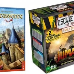 Merkloos Spellenbundel - 2 Stuks - Carcassonne & Escape Room Jumanji