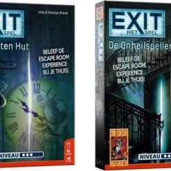 999 Games Spellenbundel - 2 Stuks - Exit - De Verlaten Hut & Exit - De Onheilspellende Villa