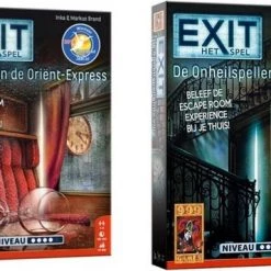 999 Games Spellenbundel - 2 Stuks - Exit - De Dode In De Orient Express & De Onheilspellende Villa
