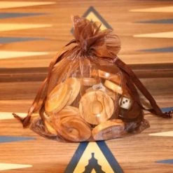 Ubergames Walnoothout Backgammon - Blauwe Inleg, 48 X 60 X 4 X 8 Cm -spellen-voor-volwassenen Winkel 550x366 105