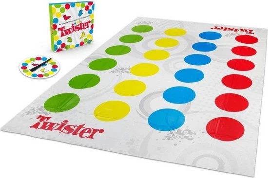 Hasbro Spellenbundel - 2 Stuks - Twister & Cluedo Junior 5 Hasbro Spellenbundel - 2 Stuks - Twister & Cluedo Junior - Afbeelding 3