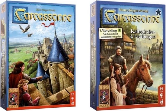 999 Games Spellenbundel - 2 Stuks - Carcassonne & Carcassonne Kathedralen En Herbergen - Uitbreiding 3 999 Games Spellenbundel - 2 Stuks - Carcassonne & Carcassonne Kathedralen En Herbergen - Uitbreiding