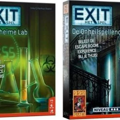 999 Games Spellenbundel - 2 Stuks - Exit - Het Geheime Lab & De Onheilspellende Villa