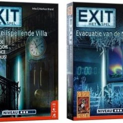999 Games Spellenbundel - 2 Stuks - Exit - De Onheilspellende Villa & Evacuatie Van De Noordpool