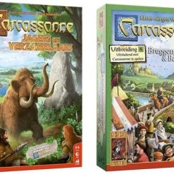 999 Games Spellenbundel - 2 Stuks - Carcassonne Jagers En Verzamelaars & Bruggen, Burchten En Bazaars