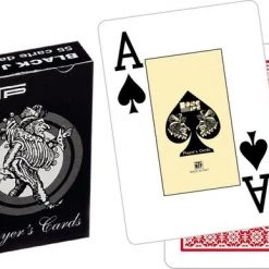 Dal Negro Speelkaarten Black Jack 6,5 X 9,1 Cm Karton Wit/rood