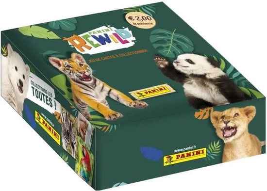 PANINI REWILD TRADING CARDS - Doos Met 24 Vakken 3 PANINI REWILD TRADING CARDS - Doos Met 24 Vakken
