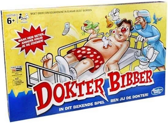Hasbro Spellenbundel - 2 Stuks - Dokter Bibber & Stratego 4 Hasbro Spellenbundel - 2 Stuks - Dokter Bibber & Stratego - Afbeelding 2