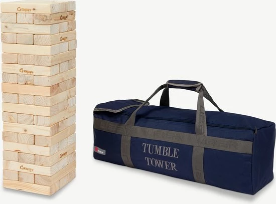 New Stapelorenspel (Grenen, Stapeltorenspel, In Stevige Transportas, Uit ECO Grenenhout, Tot 90 Cm Hoog 7 New Stapelorenspel (Grenen, Stapeltorenspel, In Stevige Transportas, Uit ECO Grenenhout, Tot 90 Cm Hoog - Afbeelding 5